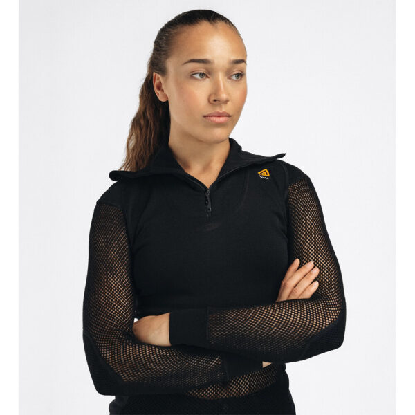 Aclima - Triko dlouhý rukáv WoolNet Polo W/Zip Women – obrázek 3